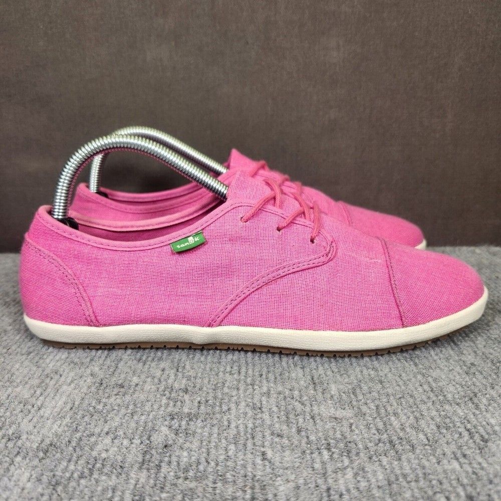 Sanuk Mollie Dusty Berry Womens Size 9.5 Pink Sidewalk Surfer Casual Comfy Shoes